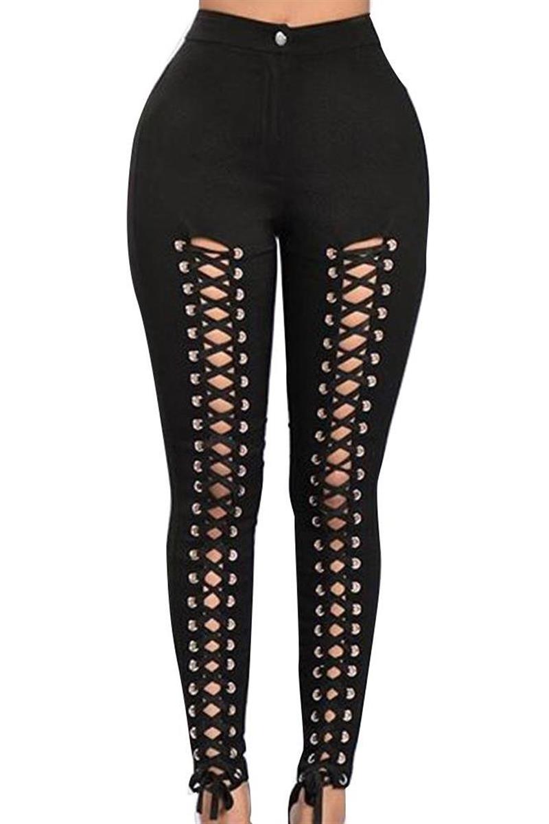 Hollow Bottoming Lace Sexy Leggings