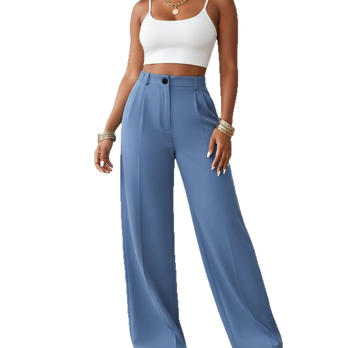 Stylish Versatile American-style Draping Straight-leg Casual Pants